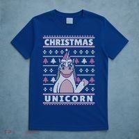 Ugly Christmas Sweater Unicorn T-Shirt thumb 5