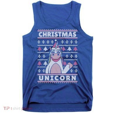 Ugly Christmas Sweater Unicorn Tank Top