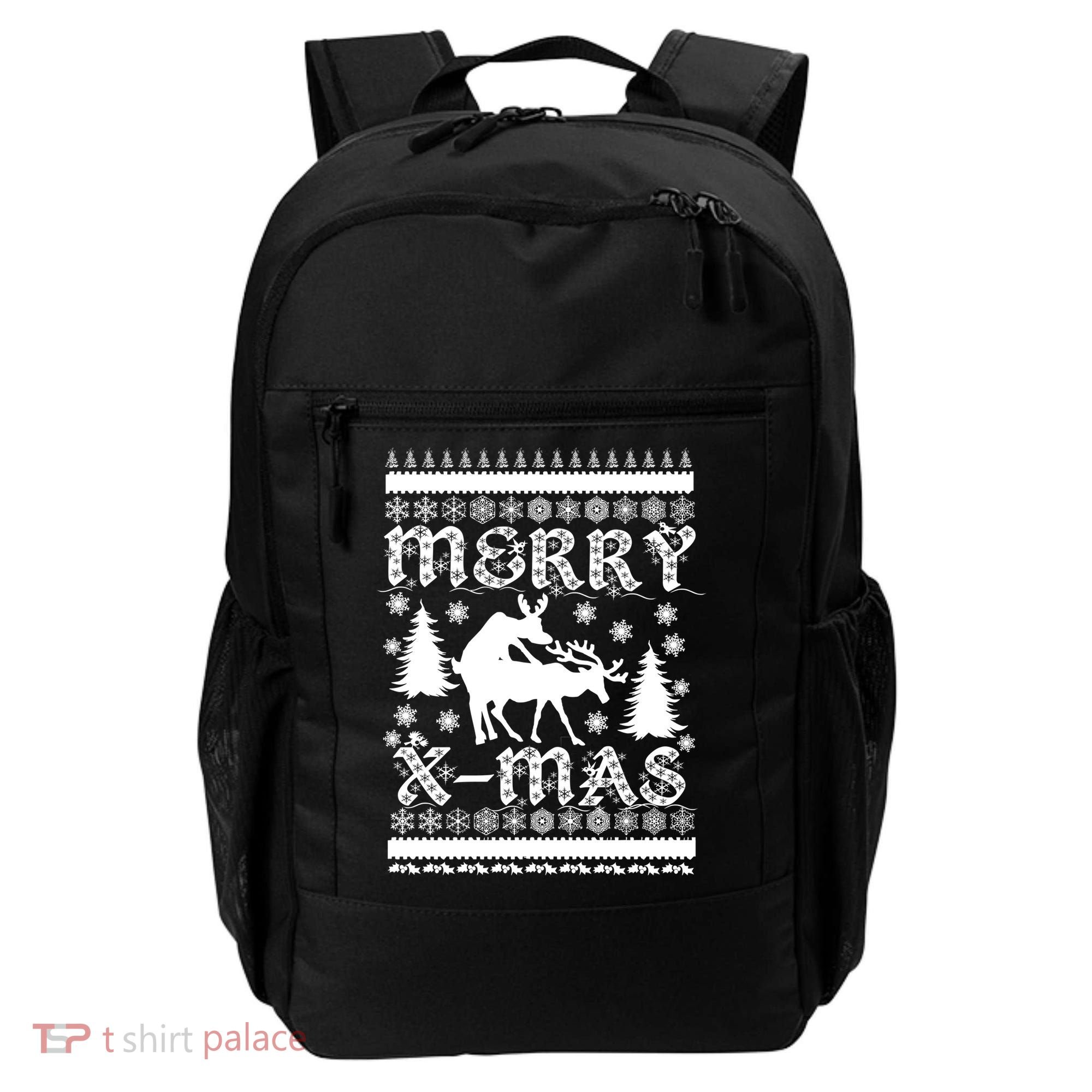 Ugly Christmas X-Mas Frisky Reindeer Humping Backpack
