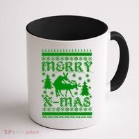 Ugly Christmas X-Mas Frisky Reindeer Humping Coffee Mug thumb 1
