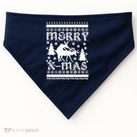 Ugly Christmas X-Mas Frisky Reindeer Humping USA-Made Doggie Bandana thumb 0