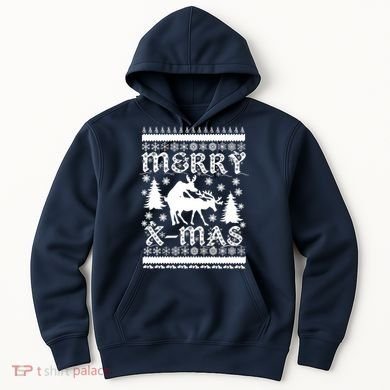Ugly Christmas X-Mas Frisky Reindeer Humping Hoodie