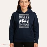 Ugly Christmas X-Mas Frisky Reindeer Humping Hoodie thumb 5