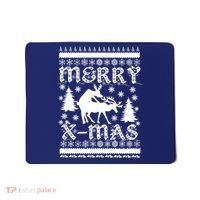Ugly Christmas X-Mas Frisky Reindeer Humping Mousepad thumb 0