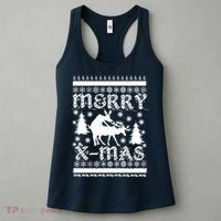 Ugly Christmas X-Mas Frisky Reindeer Humping Women's Tank Top thumb 3
