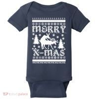 Ugly Christmas X-Mas Frisky Reindeer Humping Baby Bodysuit thumb 0