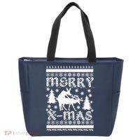 Ugly Christmas X-Mas Frisky Reindeer Humping Tote Bag thumb 0