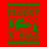 Ugly Christmas X-Mas Frisky Reindeer Humping Santa Hat thumb 1