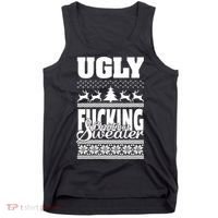 Ugly F-cking Christmas Sweater X-Mas Tank Top thumb 0