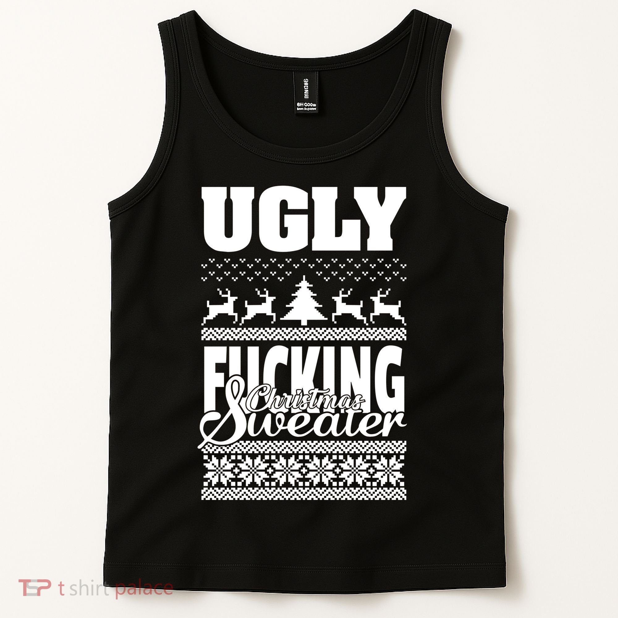 Ugly F-cking Christmas Sweater X-Mas Tank Top