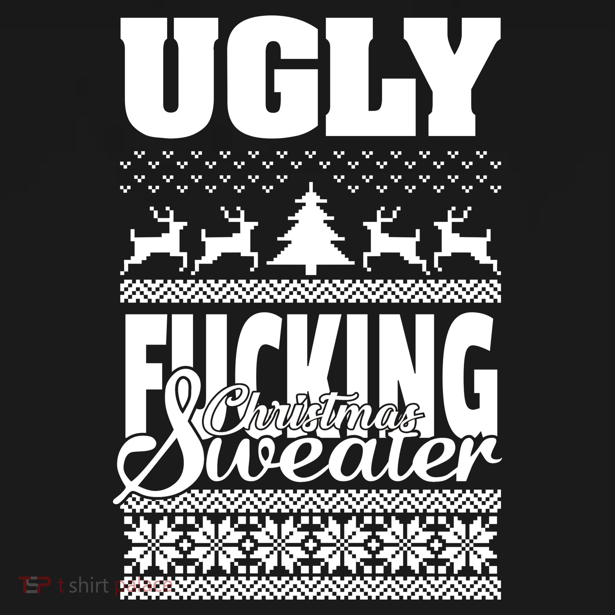 Ugly F-cking Christmas Sweater X-Mas Tank Top