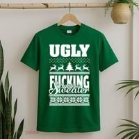 Ugly F-cking Christmas Sweater X-Mas T-Shirt thumb 2