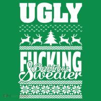 Ugly F-cking Christmas Sweater X-Mas T-Shirt thumb 7