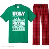 Ugly F-cking Christmas Sweater X-Mas Pajama Set thumb 0