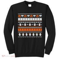 Ugly Halloween Sweater Black Cat Pumpkin Sweatshirt thumb 0