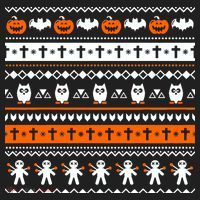 Ugly Halloween Sweater Black Cat Pumpkin Tumbler thumb 3