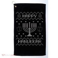 Ugly Hanukkah Sweater Golf Towel thumb 0