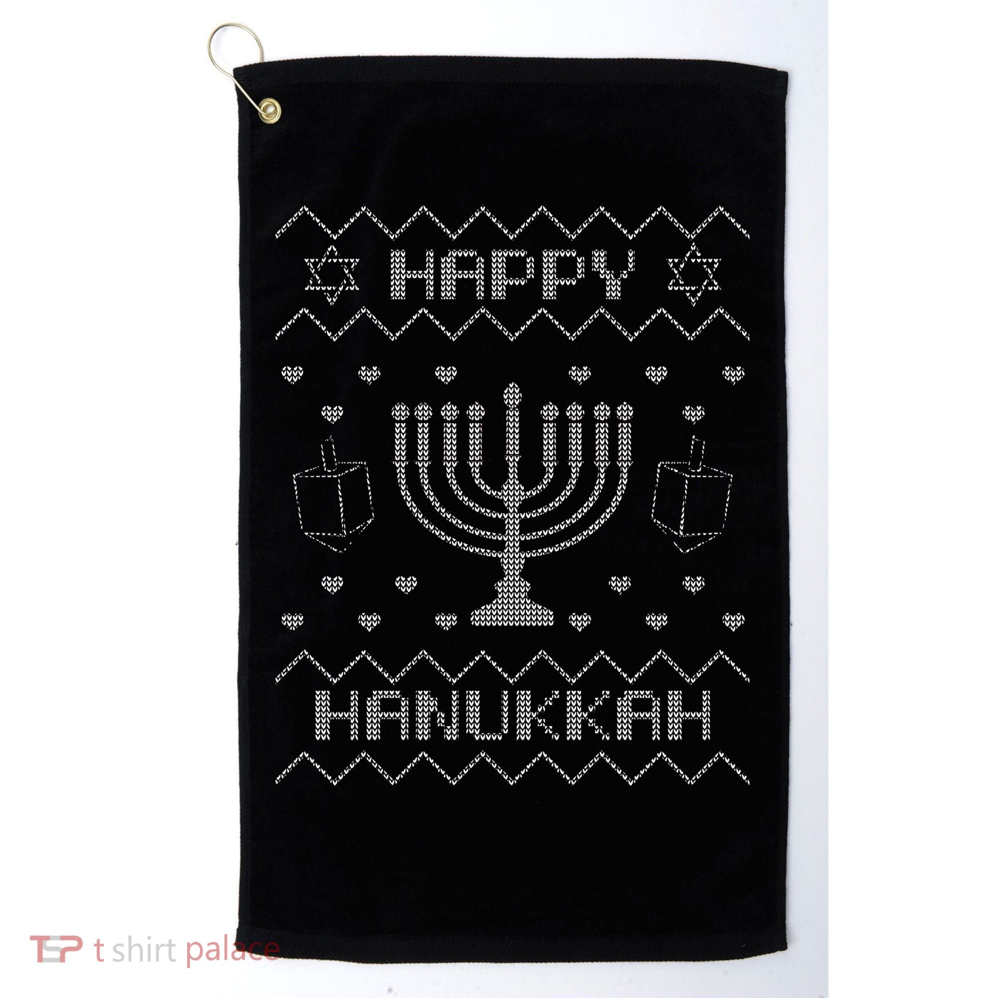 Ugly Hanukkah Sweater Golf Towel
