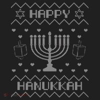 Ugly Hanukkah Sweater Golf Towel thumb 3