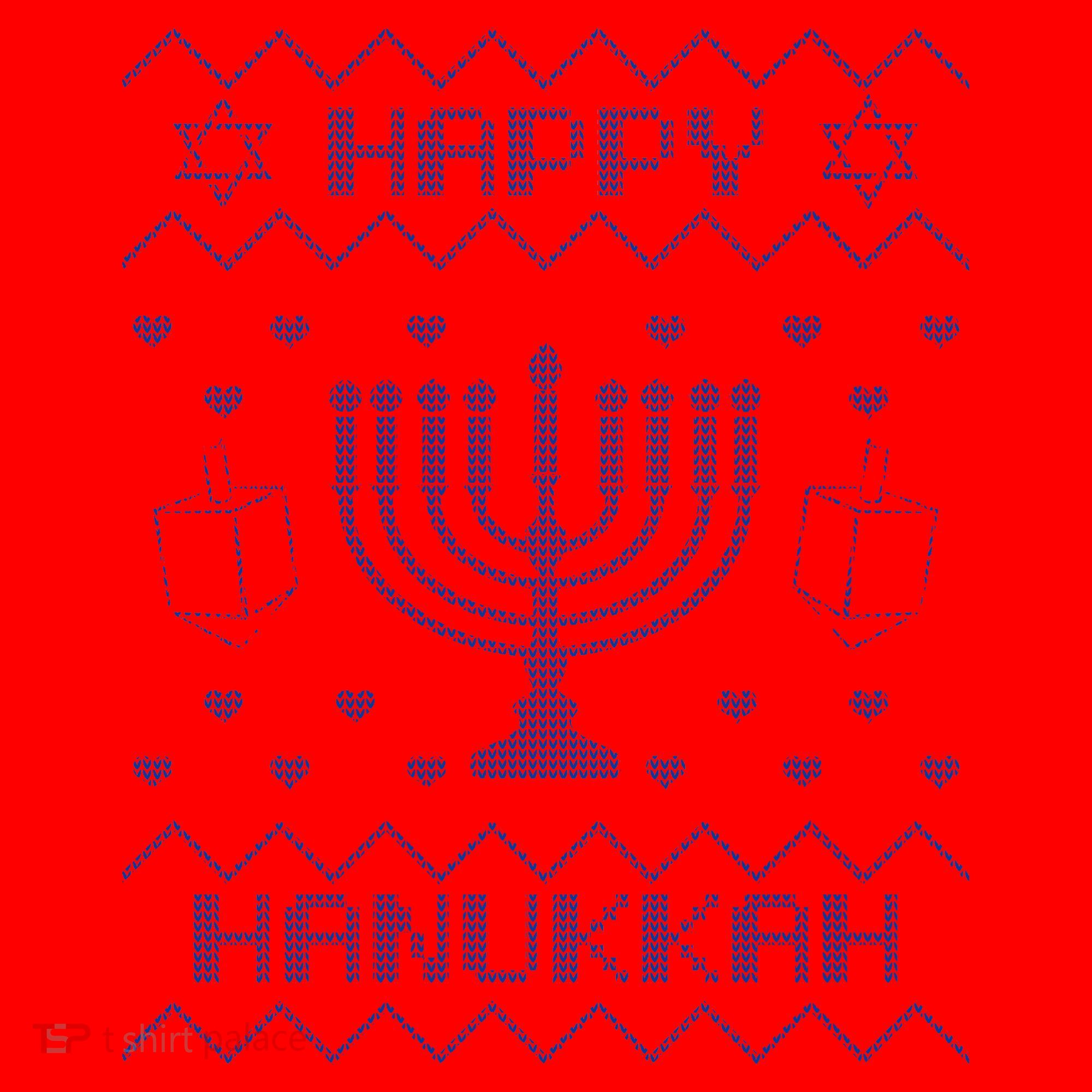 Ugly Hanukkah Sweater Santa Hat