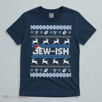 Ugly Hanukkah Sweater Jew-ish Santa T-Shirt thumb 5