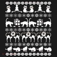 Ugly Kitty Cat Christmas Sweater Sweatshirt thumb 3