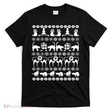 Ugly Kitty Cat Christmas Sweater T-Shirt