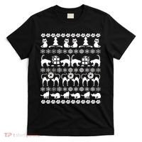 Ugly Kitty Cat Christmas Sweater T-Shirt thumb 0