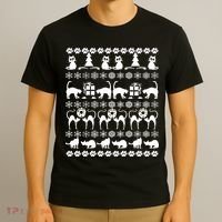 Ugly Kitty Cat Christmas Sweater T-Shirt thumb 3