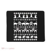 Ugly Kitty Cat Christmas Sweater Mousepad thumb 0
