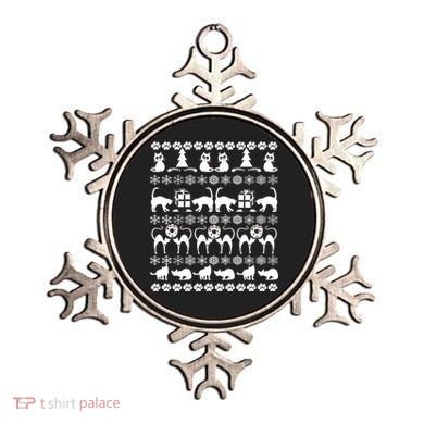 Ugly Kitty Cat Christmas Sweater Ornament