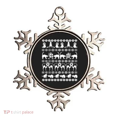 Ugly Kitty Cat Christmas Sweater Ornament