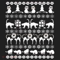 Ugly Kitty Cat Christmas Sweater Hat thumb 2
