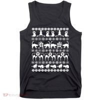 Ugly Kitty Cat Christmas Sweater Tank Top thumb 0