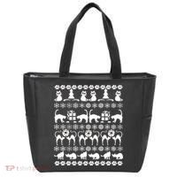 Ugly Kitty Cat Christmas Sweater Tote Bag thumb 0
