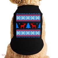 Ugly Reindeer Christmas Sweater Doggie Tank thumb 0