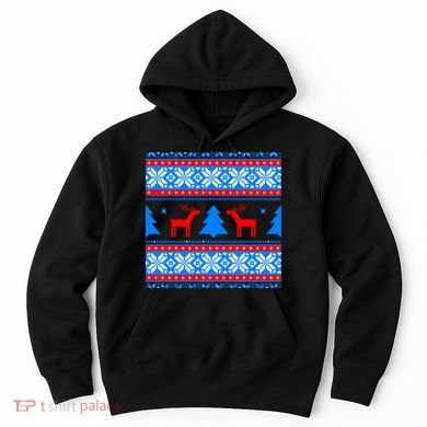 Ugly Reindeer Christmas Sweater Hoodie