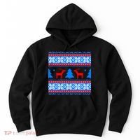 Ugly Reindeer Christmas Sweater Hoodie thumb 0