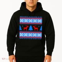 Ugly Reindeer Christmas Sweater Hoodie thumb 2