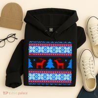 Ugly Reindeer Christmas Sweater Hoodie thumb 4