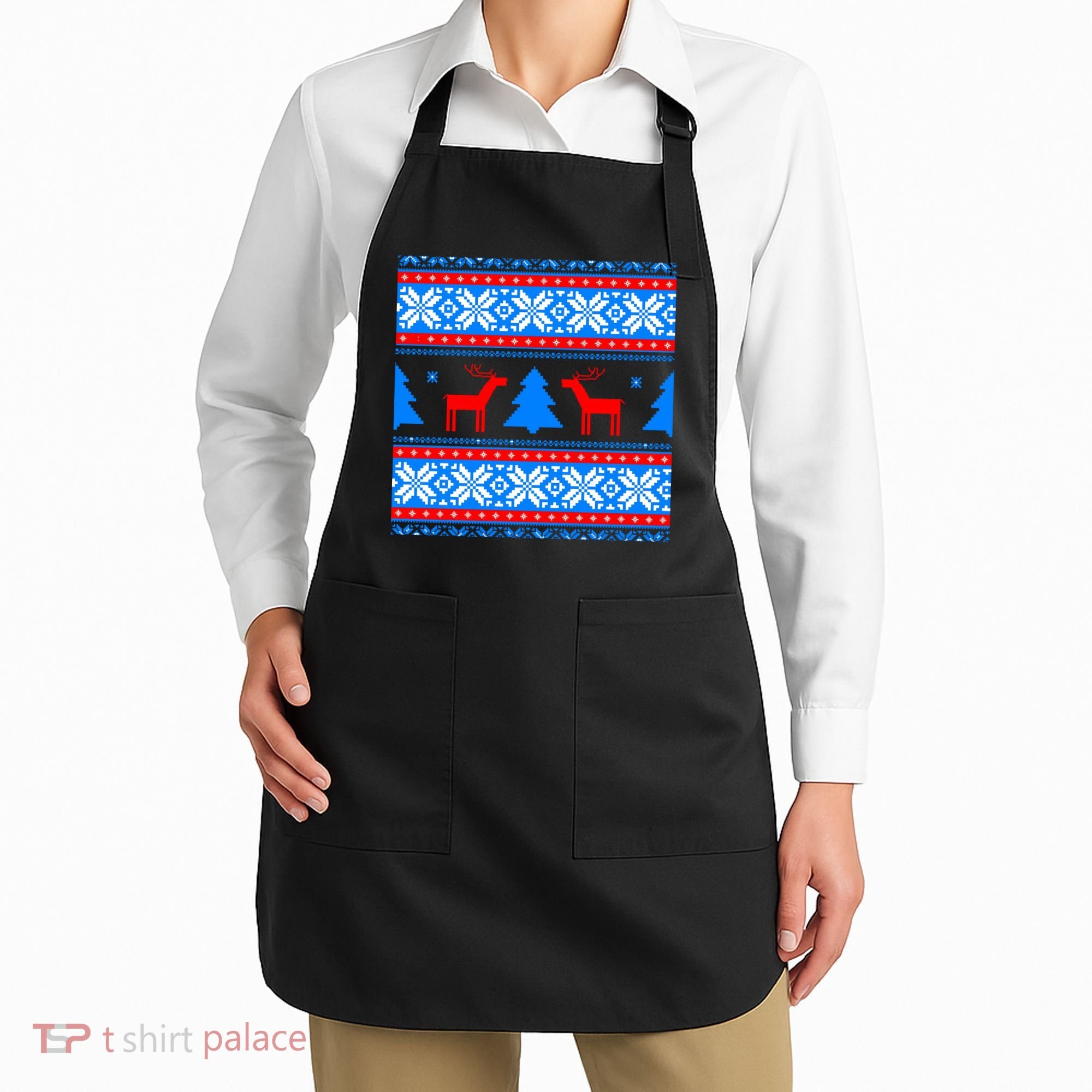 Ugly Reindeer Christmas Sweater Apron