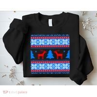 Ugly Reindeer Christmas Sweater Sweatshirt thumb 2