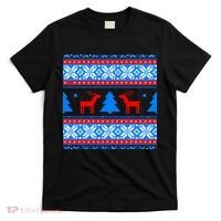 Ugly Reindeer Christmas Sweater T-Shirt thumb 0