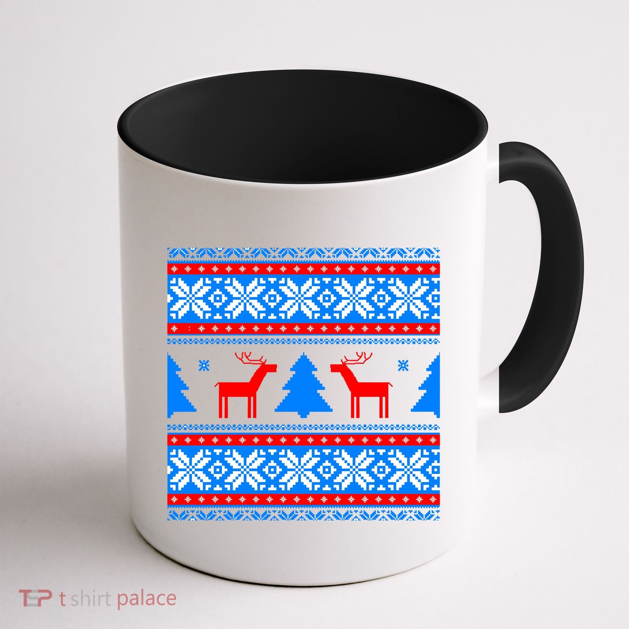 Ugly Reindeer Christmas Sweater Coffee Mug