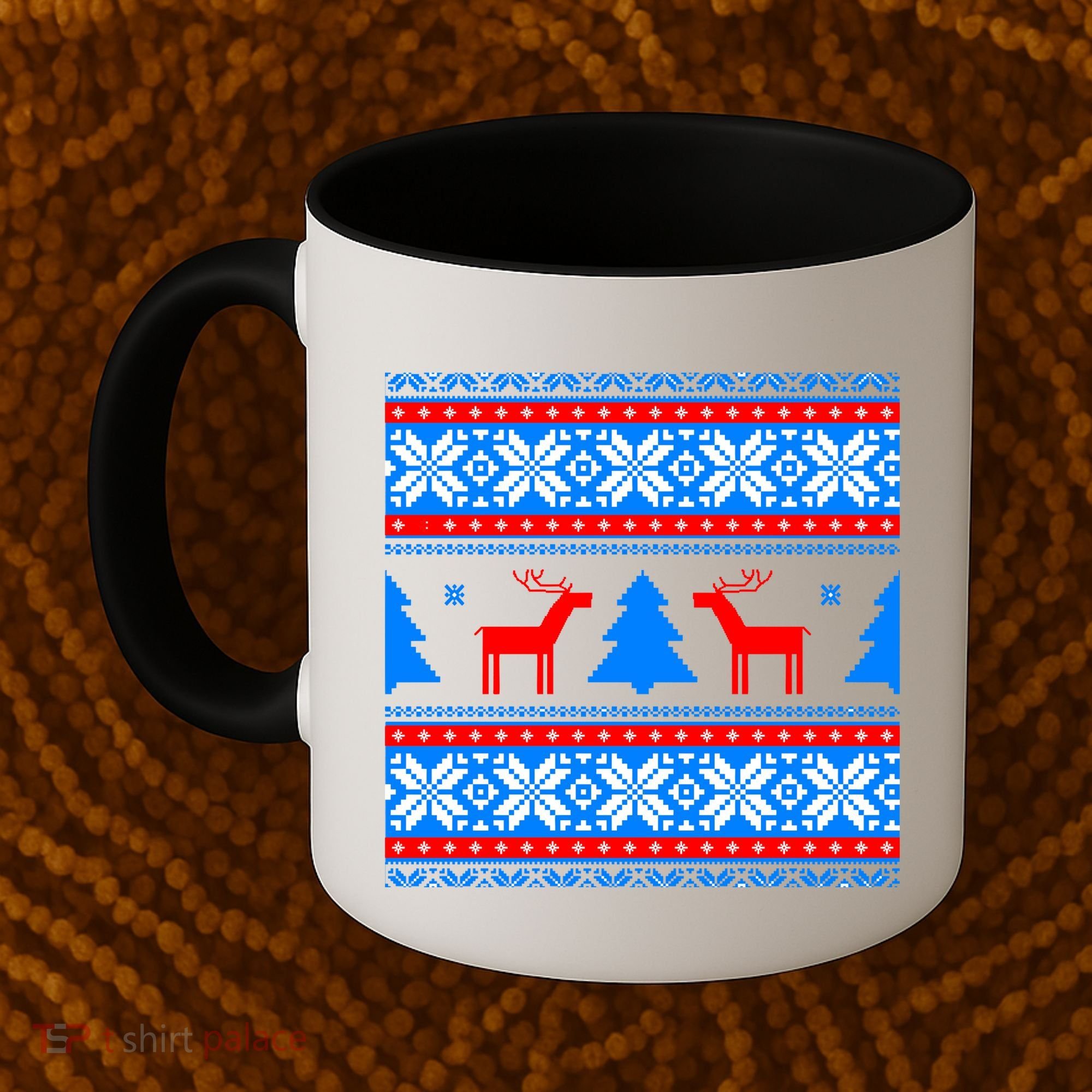 Ugly Reindeer Christmas Sweater Coffee Mug