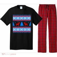 Ugly Reindeer Christmas Sweater Pajama Set thumb 0