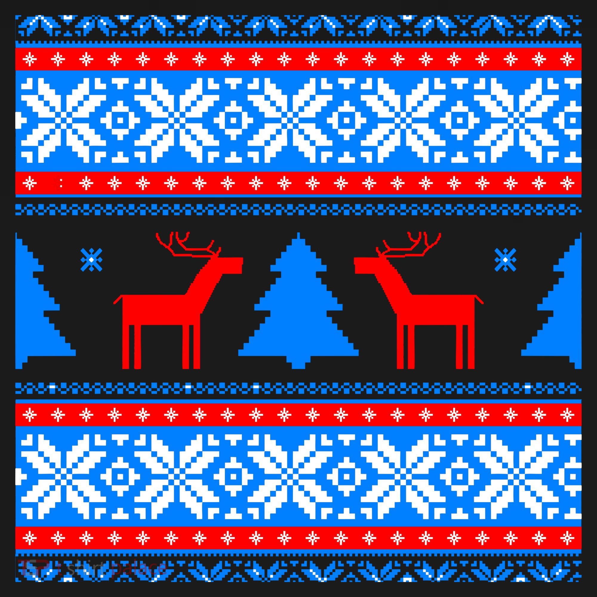 Ugly Reindeer Christmas Sweater Mousepad