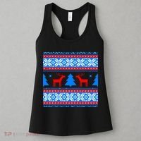 Ugly Reindeer Christmas Sweater Women's Tank Top thumb 3