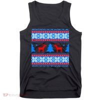 Ugly Reindeer Christmas Sweater Tank Top thumb 0