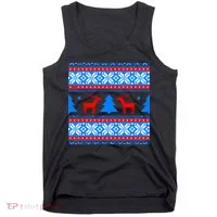 Ugly Reindeer Christmas Sweater Tank Top thumb 0